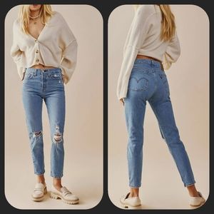 🌈 Levi's Wedgie Icon Fit High Rise destructed Jeans JAZZ DEVOTED 22861-0113